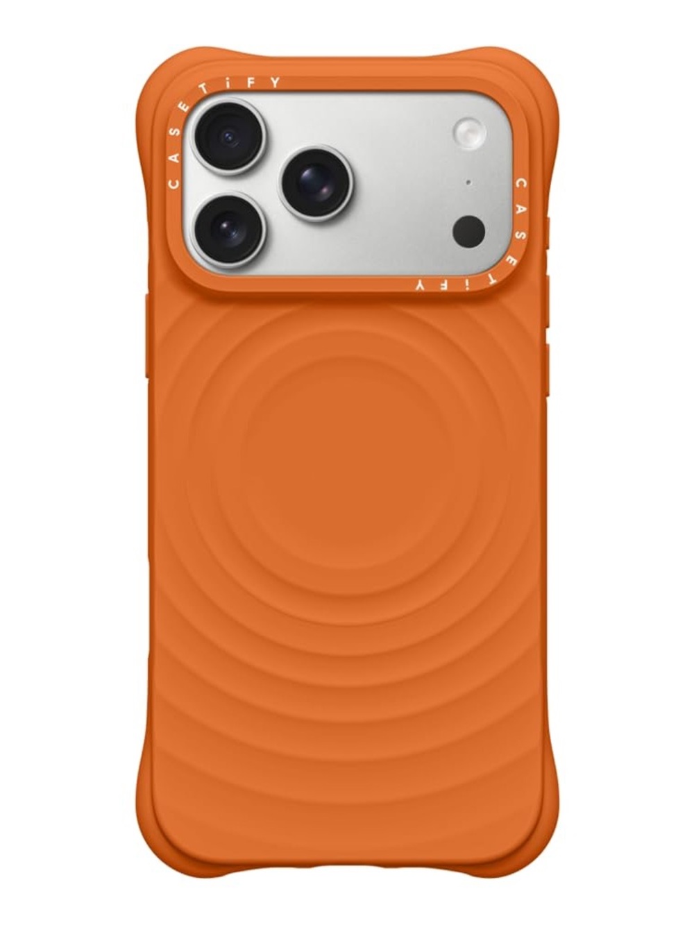 Casetify Orange Ripple Silicone iPhone Case for iPhone 17 ProMax